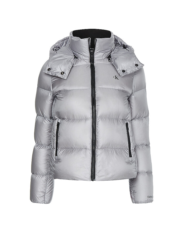 CALVIN KLEIN JEANS Daunenjacke silber | XS